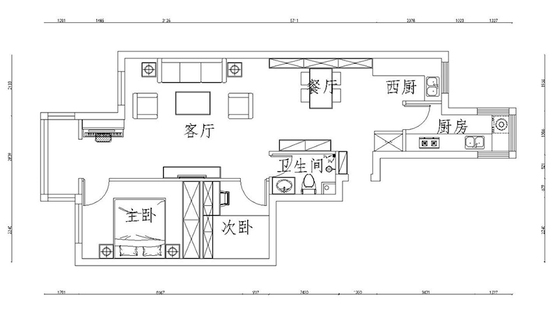 濱河西里現(xiàn)代簡約風(fēng)格戶型圖裝修效果圖