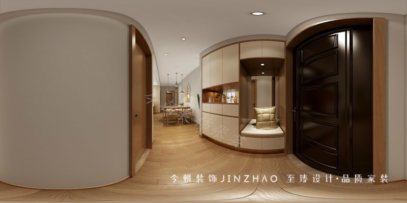東南智匯城北歐風(fēng)格玄關(guān)裝修效果圖