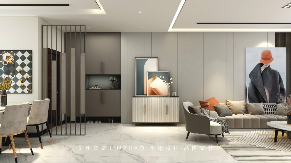 遠洋晟庭現(xiàn)代簡約風(fēng)格餐廳裝修效果圖