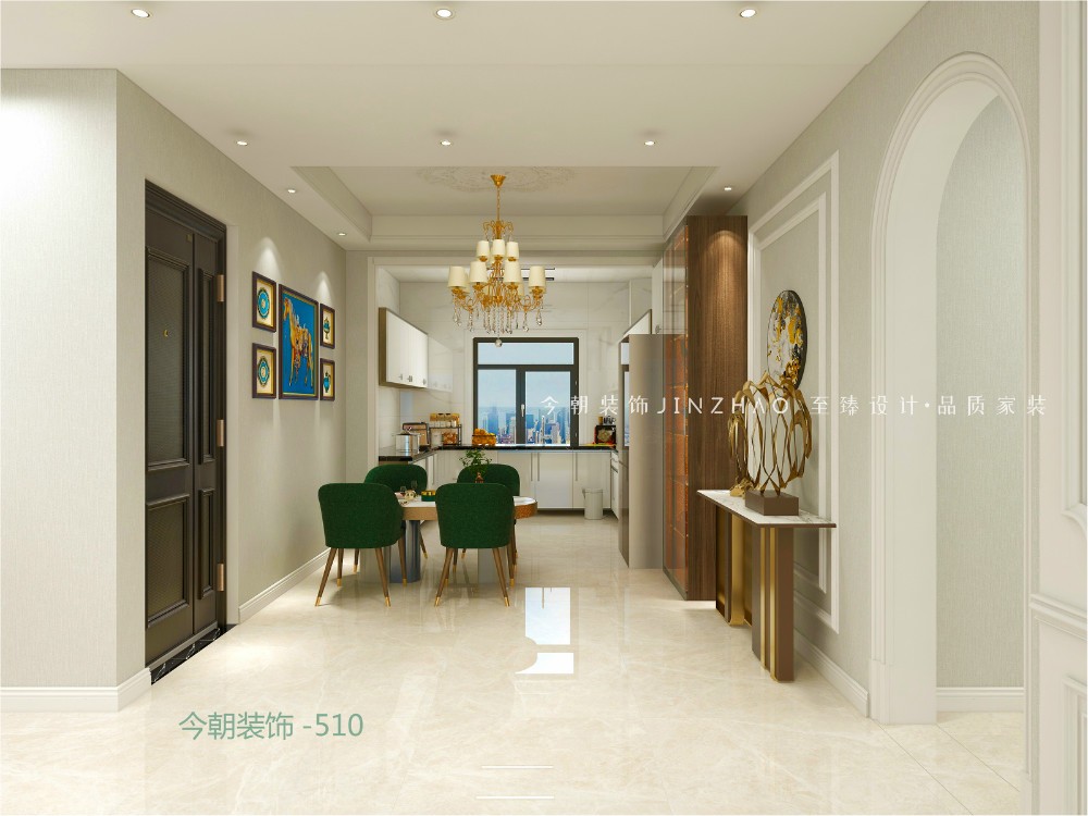 遠洋晟庭歐式風(fēng)格餐廳裝修效果圖