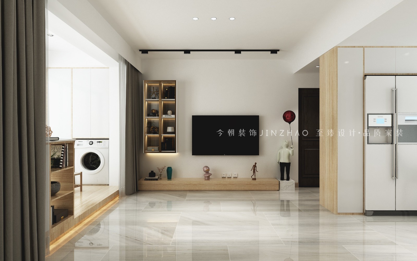 潤(rùn)江煦園北歐風(fēng)格客廳裝修效果圖